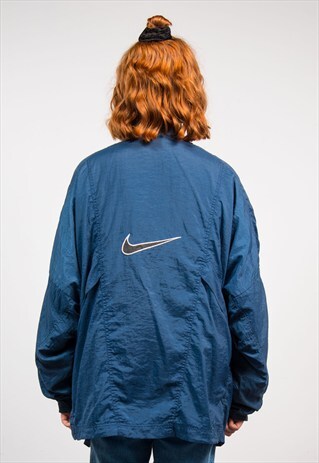 90'S VINTAGE DARK BLUE NIKE TRACKSUIT JACKET TOP