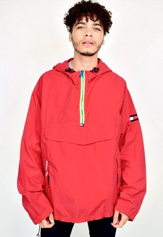 VINTAGE 90'S 1/4 ZIP TOMMY HILFIGER JACKET