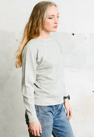 VINTAGE 60S LOOP KNIT SWEATSHIRT JUMPER