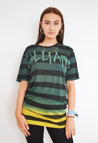 RARE JOHN GALLIANO STRIPED BOYFRIEND T-SHIRT
