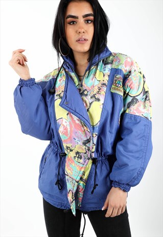 VINTAGE PATTERNED PUFFER JACKET NJ5