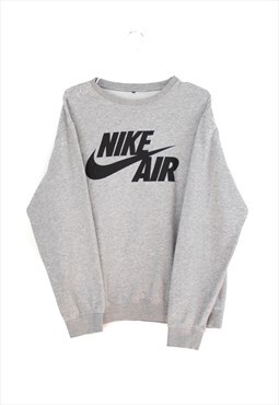 Vintage Nike Air Sweatshirt in Grey L