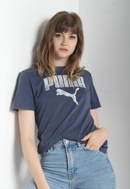 Vintage Puma T-shirt Blue