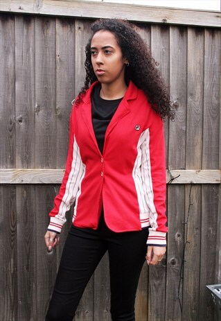 VINTAGE FILA WHITE LINE JACKET