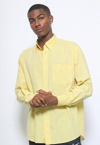VINTAGE CHRISTIAN DIOR SHIRT YELLOW