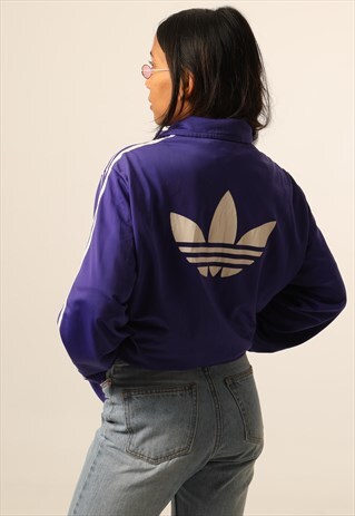 VINTAGE ADIDAS EMBROIDERED TRACK JACKET