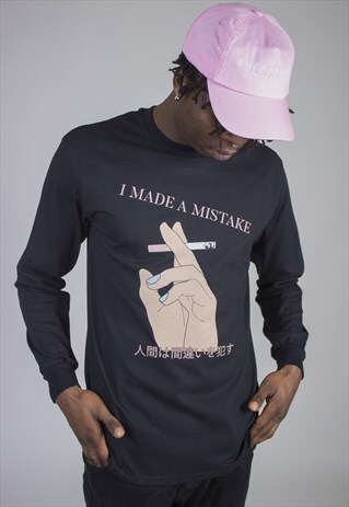 I MADE A MISTAKE LONG SLEEVE IN BLACK