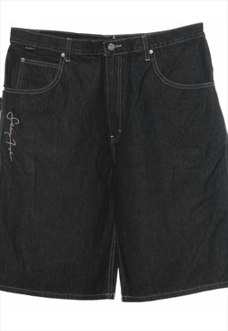Vintage Black Denim Sean John 1990s Shorts - W36