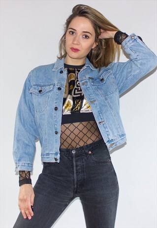 VINTAGE 80'S CROPPED DENIM JACKET