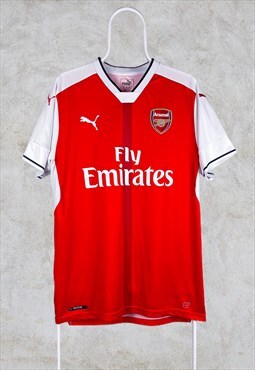 Arsenal Football Shirt Home 2016/17 Kit Red Puma Large