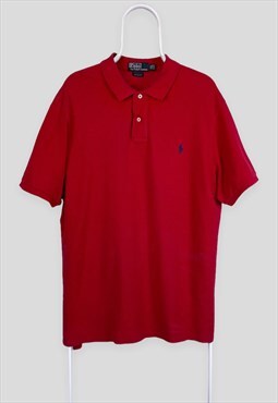 Vintage Ralph Lauren Red Polo Shirt XXL