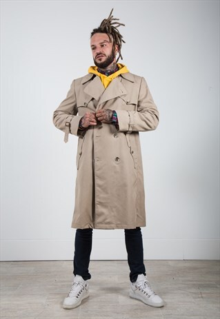 VINTAGE 80S ORIGINAL CHRISTIAN DIOR TRENCH / S3991