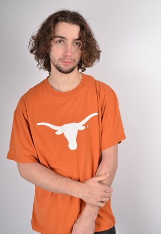VINTAGE TEXAS LONGHORNS USA GRAPHIC PRINT T-SHIRT