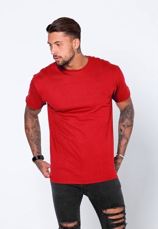 ESSENTIAL BLANK T-SHIRT - ROYAL RED