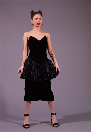BLACK COCKTAIL DRESS