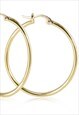 LARGE GOLD HOOP EARRINGS WITH QUALITY 18K PLATING 