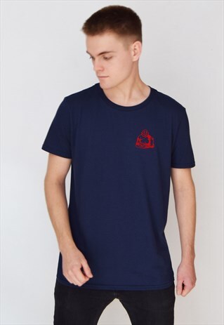NAVY BUDDHA (RED) T-SHIRT