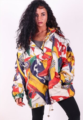 VINTAGE PATTERNED PUFFER JACKET J3482
