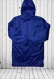 VINTAGE BLUE SMALL ADIDAS COAT W HOOD 