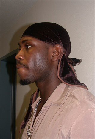 COCOLATE BROWN VELOURS DU-RAG