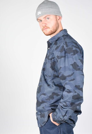 BLUE CAMO TOMMY SHIRT