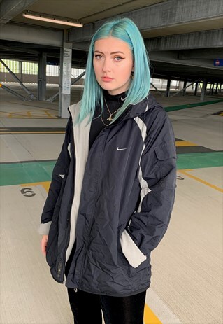 VINTAGE NIKE REVERSIBLE FLEECE LINED COAT