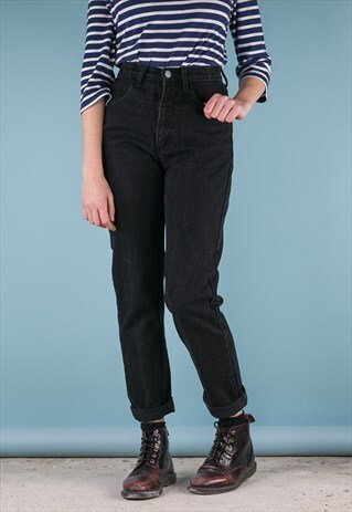 VINTAGE GUESS MOM JEANS BLACK