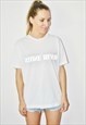 Vintage 90s STONE ISLAND White T-shirt Size S