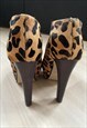 Y2K LEOPARD/CHEETAH PRINT HEELED BOOTS