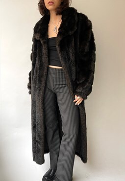 Vintage Long Faux Fur Coat