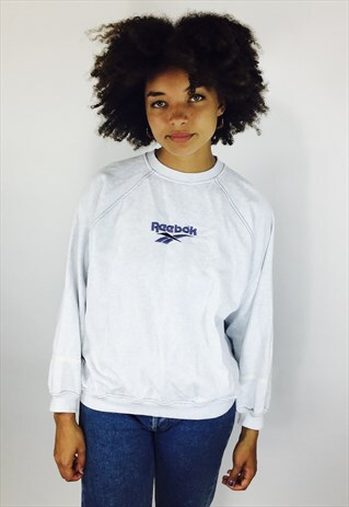 REEBOK CLASSIC SWEATSHIRT LILAC EMBROIDERED