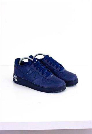 VINTAGE NIKE AIR FORCE 1S BLUE SIZE 5.5 UK