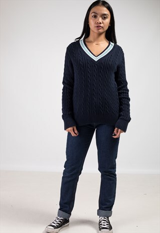 VINTAGE TOMMY HILFIGER V-NECK JUMPER