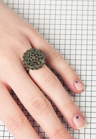 80S VINTAGE BRONZE RING