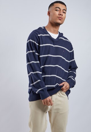 VINTAGE TOMMY HILFIGER V-NECK JUMPER