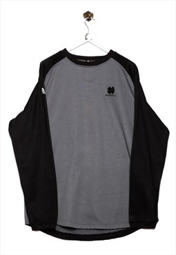Vintage adidas Sweatshirt ND Football Logo Embroidery Grey