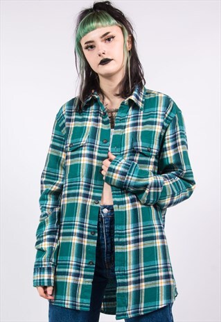 VINTAGE 90'S CHECK FLANNEL SHIRT