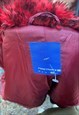 VINTAGE 90S Y2K FAUX FUR FIRETRAP BOMBER WINTER  COAT