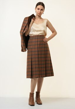 80s Vintage Bogner Woolmark Jacket and Skirt Suit M 4701