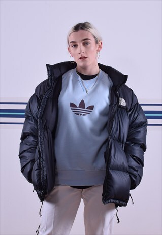 BLACK NORTH FACE PUFFER JACKET