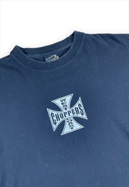 West Coast Choppers Vintage 90s Black T-shirt Screen printed