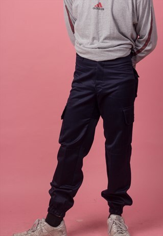 NAVY CARGO UNISEX TROUSERS
