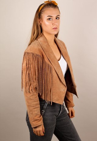 VINTAGE SUEDE TASSEL JACKET ASM1434