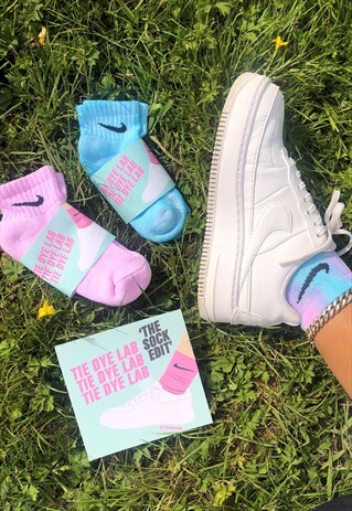 NIKE 'BUBBLEGUM' (PINK&BLUE) ANKLE SOCKS