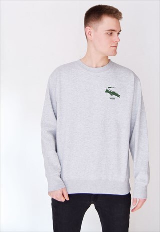 GREY CROCODILE (GREEN) SWEATSHIRT