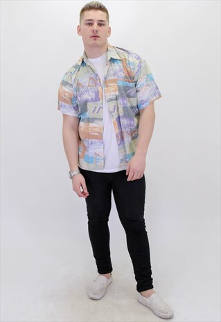 VINTAGE PATTERN FESTIVAL SHIRT