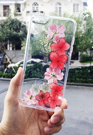 SPRING'S COLORS-HANDMADE REAL FLOWER IPHONE/SAMSUNGCASE