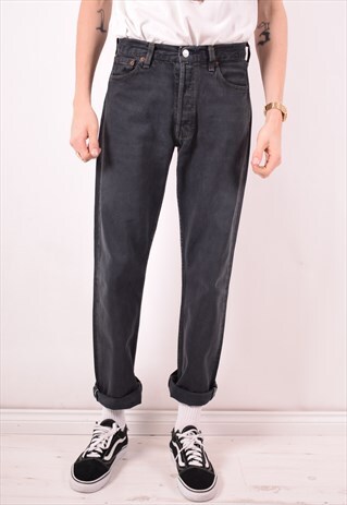 LEVI'S MENS VINTAGE JEANS W30 L30 GREY 90S