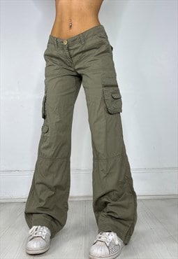 Vintage Y2k Cargo Pants Lightweight Low Rise Streetwear 90s