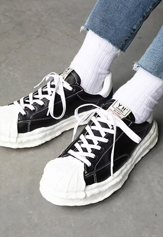 Distressed Platform sneakers melted adidas classic trainers | Now ...